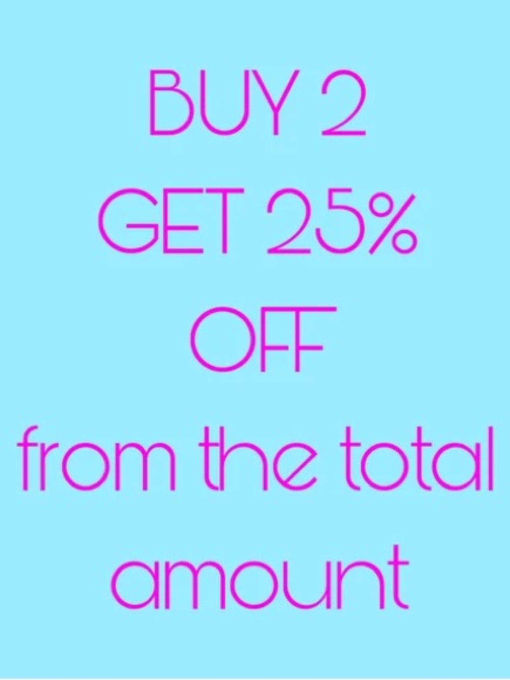 Buy 2 get 25% off bundle!